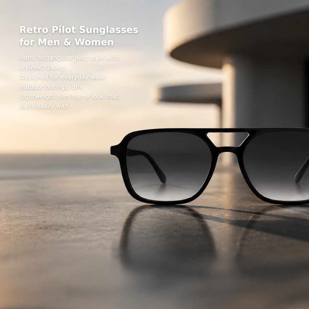 Retro Pilot Sunglasses for Men & Women